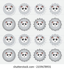 Note sticker set with Panda