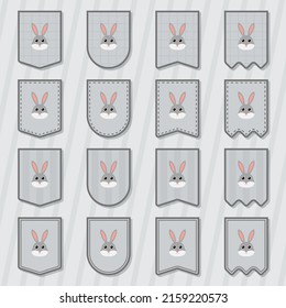 Note sticker set with Rabbit