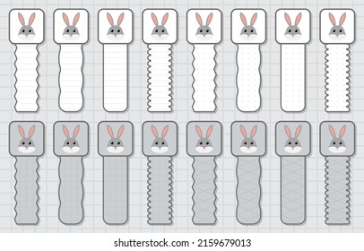 Note sticker set with Rabbit