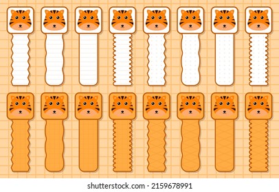 Note sticker set with Tiger