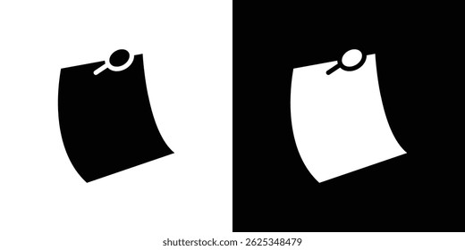 Note sticky icon simple line vector. Symbol, logo.
