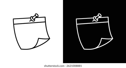 Note sticky icon vector for web, and mobile app