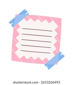 Note sticky paper message template