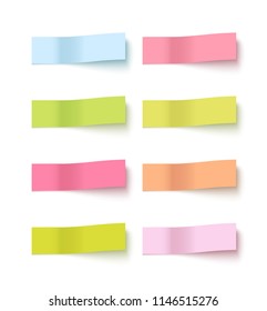 Note sticky sticker isolated. Adhesive office paper tape vector illustration.