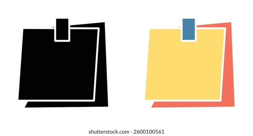 Note sticky web vector icons