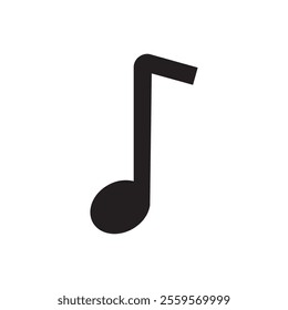 Note symbol vector design illustration, melody of music sign, classical scale vector illustration. 