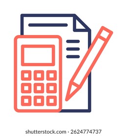 Note Taking Icon Element For Design