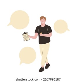 Note taking or minutes of meeting, conclusion or summary, education lecture or write important information concept, confidence businessman taking note in the meeting while listen to others information