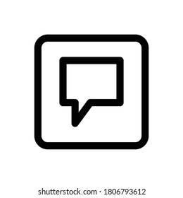 Note (Text Edition) icon outline vector. isolated on white background