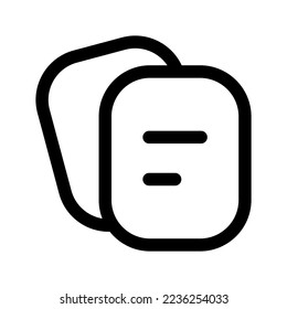 Note Text Icon Vector Symbol Design Illustration