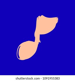 Note textured colored vector icon