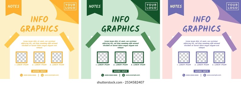 Note theme design for social media