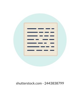 Note tool thin line icon. Text, comment, message outline sign. Image editing and photo correction concept. Vector illustration symbol element for web design and apps