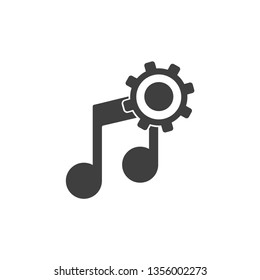 note tuning vector icon