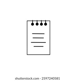 note vector art white background 