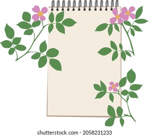 Note vector, Note book vector, vector illustration
