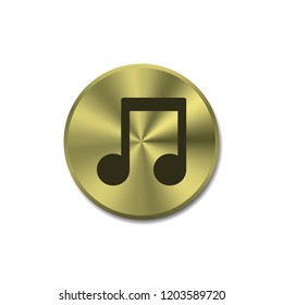 Note vector button, web design element