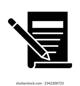 Note Vector Glyph Icon For Personal And Commercial Use.
