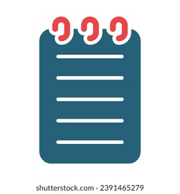 Note Vector Glyph Two Color Icon For Personal And Commercial Use.
