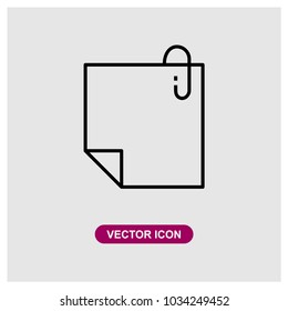 Note Vector Icon