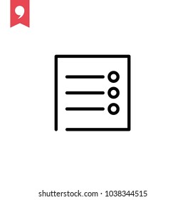 Note vector icon