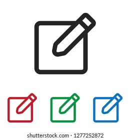 Note vector icon