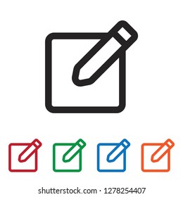 Note vector icon