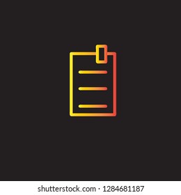 Note vector icon