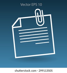 note vector icon