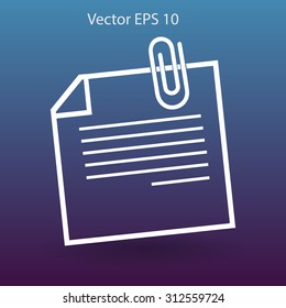 note vector icon