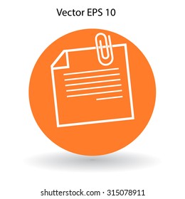 note vector icon