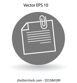 note vector icon