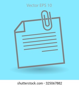 note vector icon