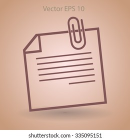 note vector icon