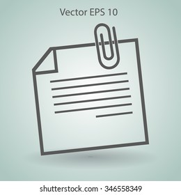 note vector icon
