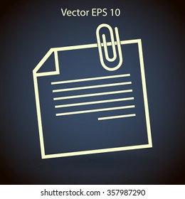 note vector icon