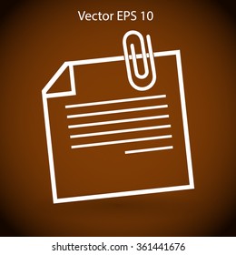 note vector icon