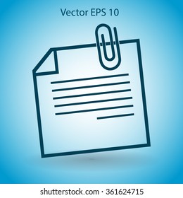 note vector icon