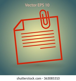 note vector icon
