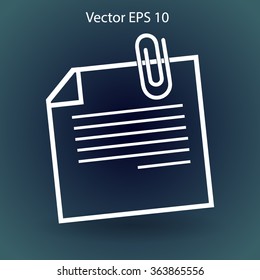 note vector icon