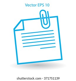 note vector icon