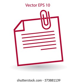 note vector icon