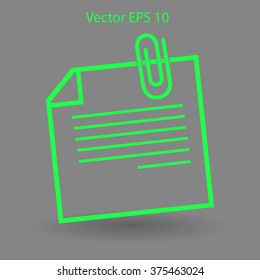note vector icon