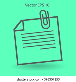 note vector icon