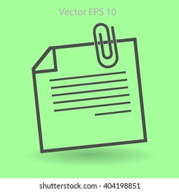 note vector icon