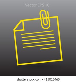 note vector icon
