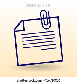 note vector icon