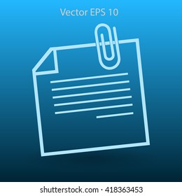 note vector icon