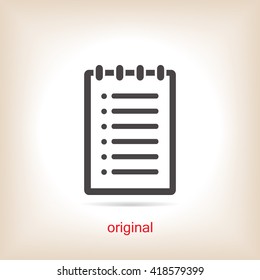 note vector icon