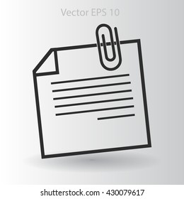 note vector icon